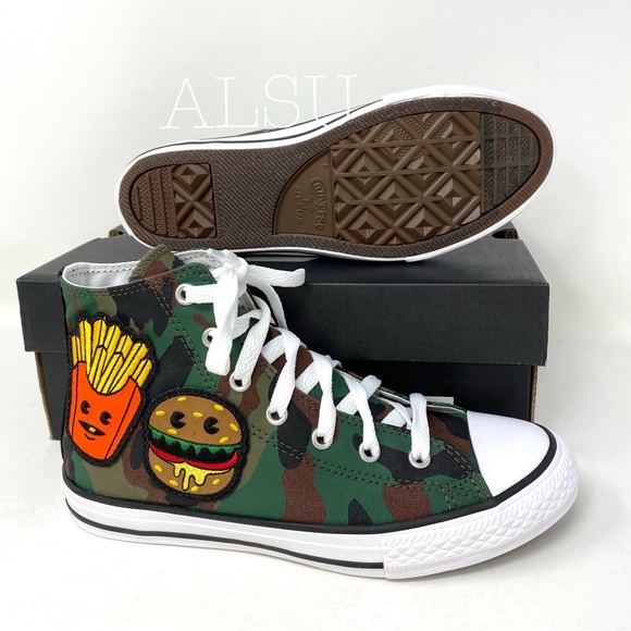 Converse Ctas High Top Canvas Chocolate Green K/W - Picture 2 of 8